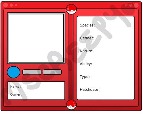 pokedex entry template.